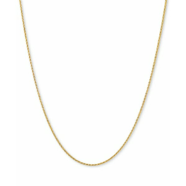 チョーカー イタリアン ゴールド レディース ネックレス・チョーカー・ペンダントトップ アクセサリー Wheat Link 20" Chain Necklace in 14k Gold Yellow Gold