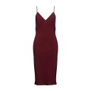 【送料無料】 トラサルディ レディース ワンピース トップス Midi dresses Burgundy