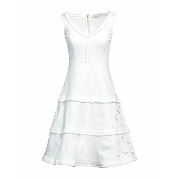 【送料無料】 マラーニ ジーンズ レディース ワンピース トップス Mini dresses Ivory