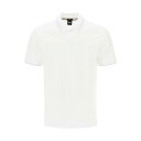 ヒューゴボス メンズ ポロシャツ トップス Phillipson Slim Fit Polo Shirt WHITE (White)