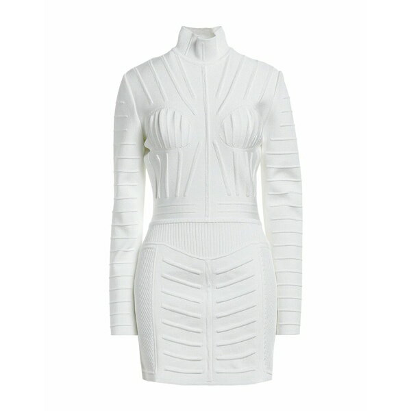 【送料無料】 バルマン レディース ワンピース トップス Mini dresses Off white