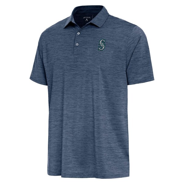 AeBOA Y |Vc gbvX Seattle Mariners Antigua Layout Polo Heather Navy