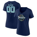 ファナティクス レディース Tシャツ トップス Seattle Kraken Fanatics Branded Women 039 s 2024 NHL Winter Classic PickAPlayer VNeck TShirt Deep Sea Blue