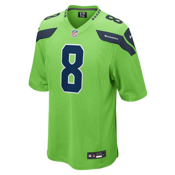 ナイキ メンズ ユニフォーム トップス Coby Bryant Seattle Seahawks Nike Game Jersey Neon Green