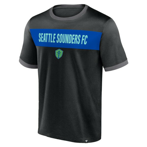 ファナティクス メンズ Tシャツ トップス Seattle Sounders FC Fanatics Branded Advantages TShirt Black