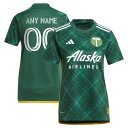 アディダス レディース ユニフォーム トップス Portland Timbers adidas Women 039 s 2023 Portland Plaid Kit Replica Custom Jersey Green