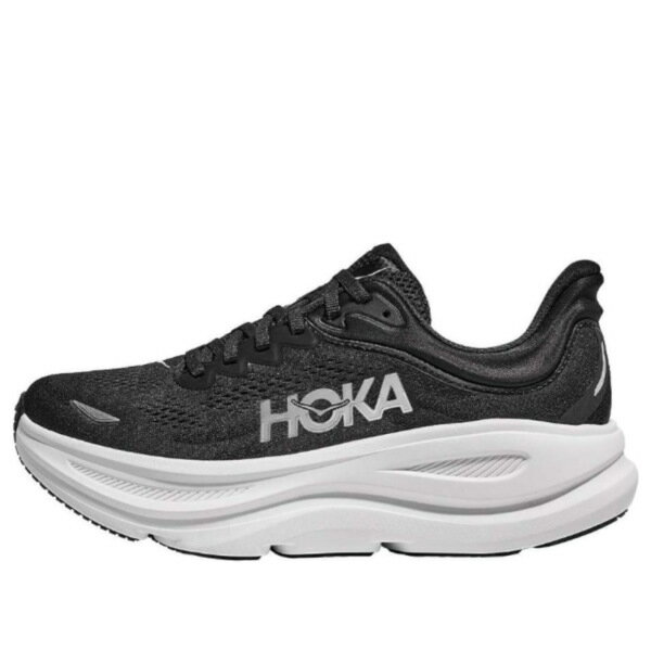 HOKA ONE ONE ホカオネオネ メンズ スニーカー 【HOKA ONE ONE Bondi 9 Wide 'Black White' 1162013-BWHT】 サイズ US_M_14
