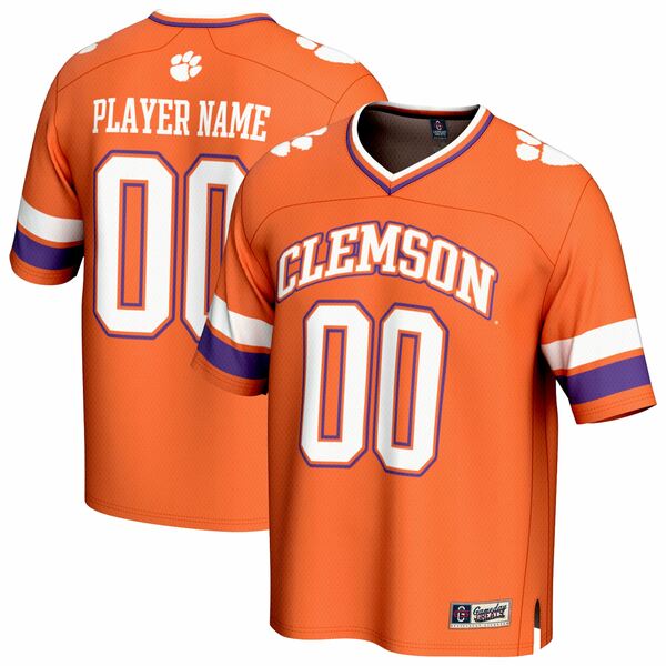 ゲームデイグレーツ メンズ ユニフォーム トップス Clemson Tigers GameDay Greats Unisex NIL PickAPlayer Football Fashion Jersey Orange