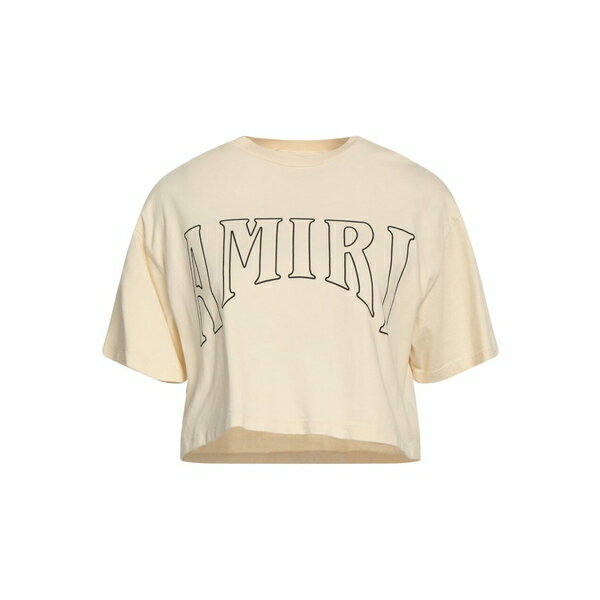 【送料無料】 アミリ レディース カットソー トップス T-shirts Cream