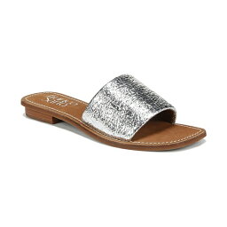 フランコサルト レディース サンダル シューズ Tina Slide Sandals Silver Leather