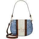 u~ fB[X V_[obO obO Cynthia Leather Shoulder Bag Coastal Blue Odysea