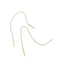 AhjA fB[X sAXCO ANZT[ Threader Earrings Yellow Gold-Tone