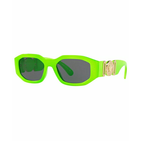 ヴェルサーチ ヴェルサーチ レディース サングラス＆アイウェア アクセサリー Biggie Unisex Sunglasses, VE4361 Biggie GREEN FLUO/GREY