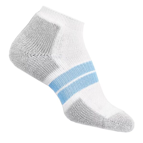 ソーロス レディース 靴下 アンダーウェア Thor-Lo Women 039 s 84N Low Cut Padded Running Socks White/Blue