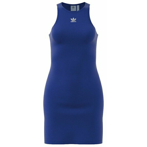 アディダス レディース シャツ トップス adidas Originals Women's Essentials Rib Tank Dress Semi Lucid Blue
