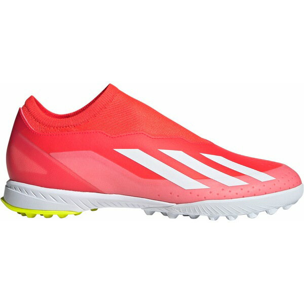 AfB_X Y TbJ[ X|[c adidas X Crazyfast League Laceless Turf Soccer Cleats Red/White