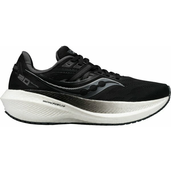 サッカニー メンズ ランニング スポーツ Saucony Men's Triumph 20 Running Shoes Black/White