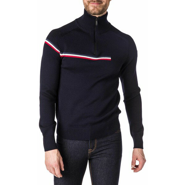 ロシニョール メンズ パーカー・スウェットシャツ アウター Rossignol Men's Organic Major Zip Sweater Dark Navy