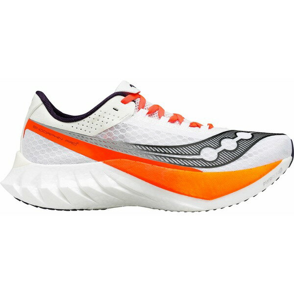 サッカニー メンズ ランニング スポーツ Saucony Men's Endorphin Pro 4 Running Shoes White/Black