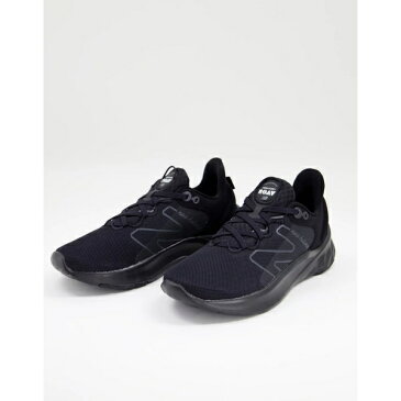 ニューバランス レディース スニーカー シューズ New Balance Running Fresh Foam Roav sneakers in black and white Black/white