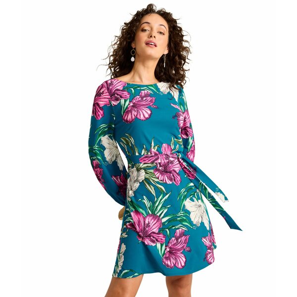 トッミーバハマ レディース ワンピース トップス Villa Garden Long Sleeve Short Dress Academy