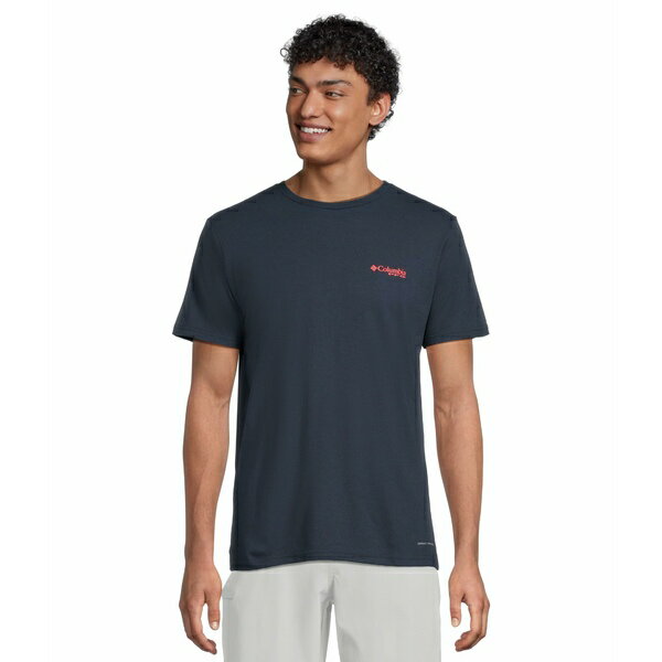 ӥ   ȥåץ PFG Fish Flag II Short Sleeve Collegiate Navy/Sunse...
