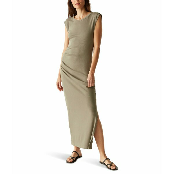 マイケルスターズ レディース ワンピース トップス Calliope Extended Sleeve Maxi Dress Olive
