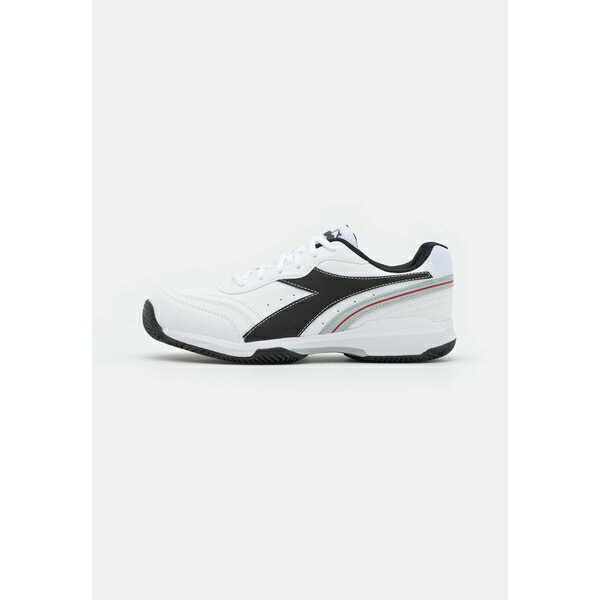 ディアドラ メンズ テニス スポーツ S.CHALLENGE 4 CLAY - Clay court tennis shoes - white/black