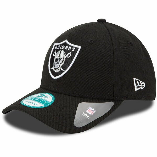 j[G Y Xq ANZT[ Las Vegas Raiders New Era The League 9FORTY Adjustable Hat Black