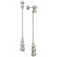 ٥ ɥ ᡼ ǥ ԥ ꡼ Cultured Freshwater Button Pearl (4-6mm) Linear Chain Drop Earrings in Sterling Silver, Created for Macy's Sterling Silver