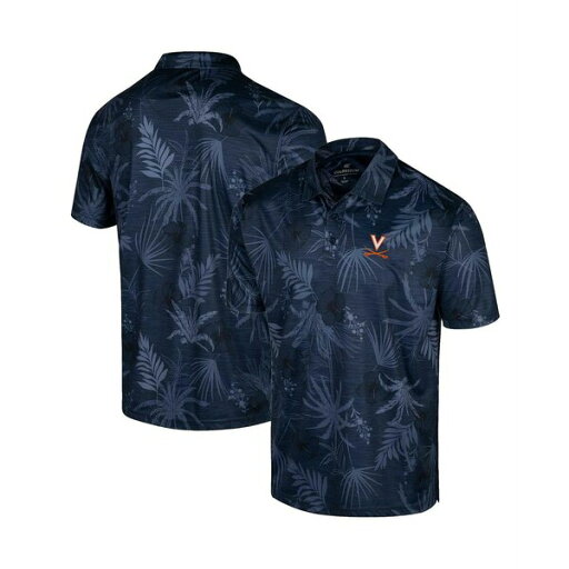 コロシアム メンズ シャツ トップス Men's Navy Virginia Cavaliers Palms Team Polo Shirt Navy コロシアム メンズ シャツ トップス Men's Navy Virginia Cavaliers Palms Team Polo Shirt Navy