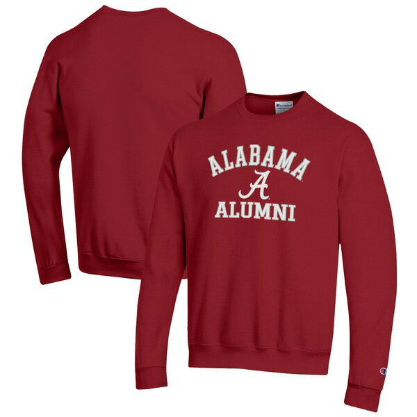 楽天astyチャンピオン メンズ パーカー・スウェットシャツ アウター Alabama Crimson Tide Champion Alumni Logo Arch Pullover Sweatshirt Crimson