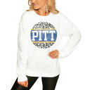 ゲームデイ レディース パーカー・スウェットシャツ アウター Pitt Panthers Women's Scoop & Score Pullover Sweatshirt White