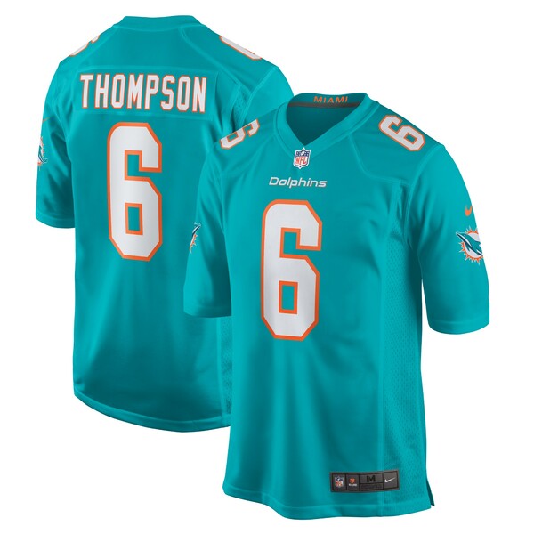 ナイキ メンズ ユニフォーム トップス Skylar Thompson Miami Dolphins Nike Team Game Jersey Aqua