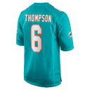 ナイキ メンズ ユニフォーム トップス Skylar Thompson Miami Dolphins Nike Team Game Jersey Aqua 3