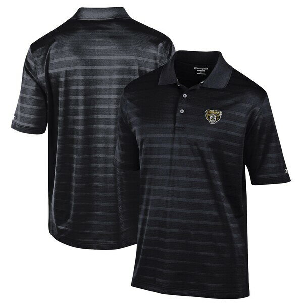 ԥ  ݥ ȥåץ Oakland Golden Grizzlies Champion Textured Solid Polo Black