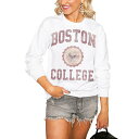 ゲームデイ レディース パーカー・スウェットシャツ アウター Boston College Eagles Women's Seal of Approval Perfect Pullover Sweatshirt White