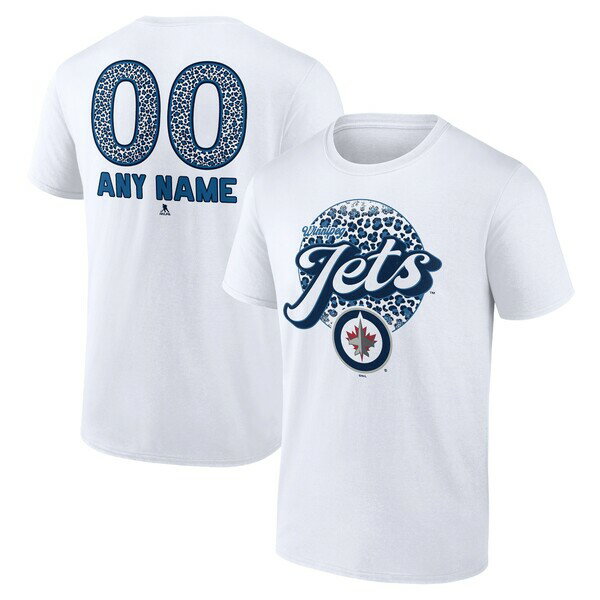 եʥƥ  T ȥåץ Winnipeg Jets Fanatics Branded Unisex Personaliz...