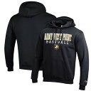 チャンピオン メンズ パーカー スウェットシャツ アウター Army Black Knights Champion Baseball Stack Pullover Hoodie Black