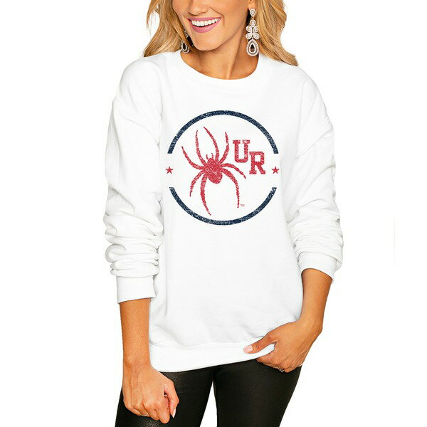 ゲームデイ レディース パーカー・スウェットシャツ アウター Richmond Spiders Women's End Zone Pullover Sweatshirt White