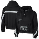 ジョーダン レディース パーカー スウェットシャツ アウター Brooklyn Nets Jordan Brand Women 039 s Courtside Statement Edition Pullover Hoodie Black