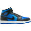 ジョーダン メンズ バスケットボール スポーツ Air Jordan 1 Mid Shoes Blk/Royal Blue/Wht/Royal