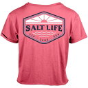 ソルトライフ レディース シャツ トップス Salt Life On the Horizon Crop Top Pink Punch