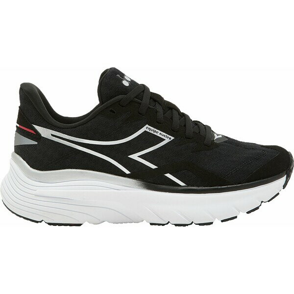 x ǥ ˥ ݡ Diadora Women's Equipe Nucleo Running Shoes Black/Silver/White
