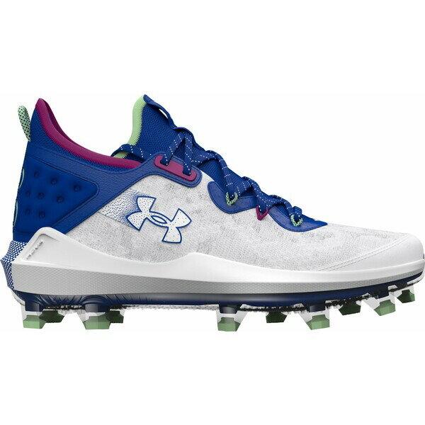 ޡ   ݡ Under Armour Harper 8 Elite TPU Baseball Cleats White/Royal