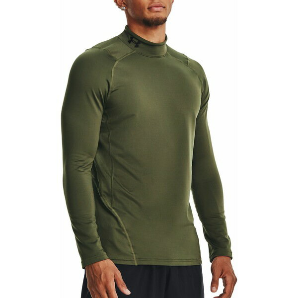 A_[A[}[ Y Vc gbvX Under Armour Men's ColdGear Armour Fitted Mock Marine Od Green