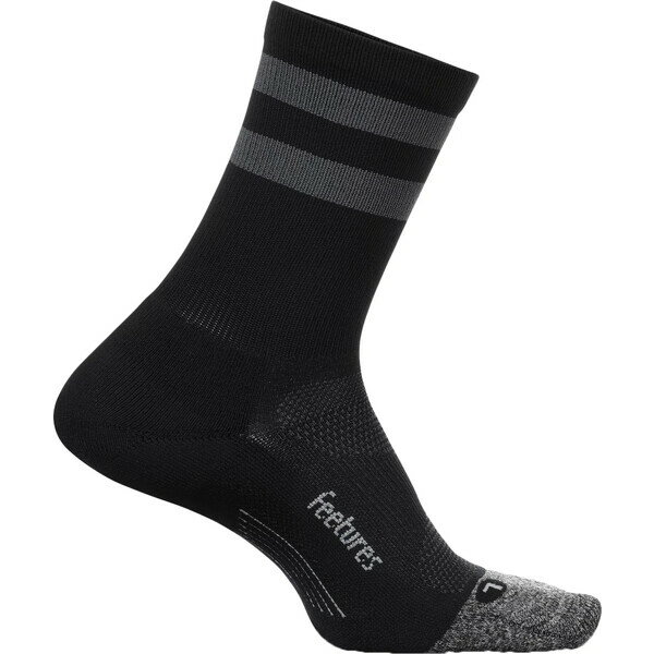 t[`AY fB[X C A_[EFA Feetures Elite Light Cushion Mini Crew Socks Black Stripe