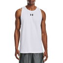 A_[A[}[ Y Vc gbvX Under Armour Men's Baseline Cotton Tank Top White/Black/Black