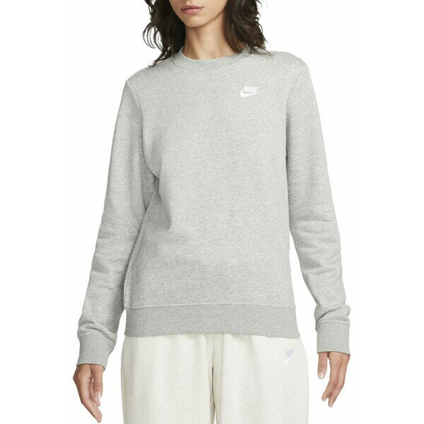 ʥ ǥ ѡåȥ  Nike Sportswear Women's Club Fleece Crewneck Sweatshirt Dk Grey Heather
