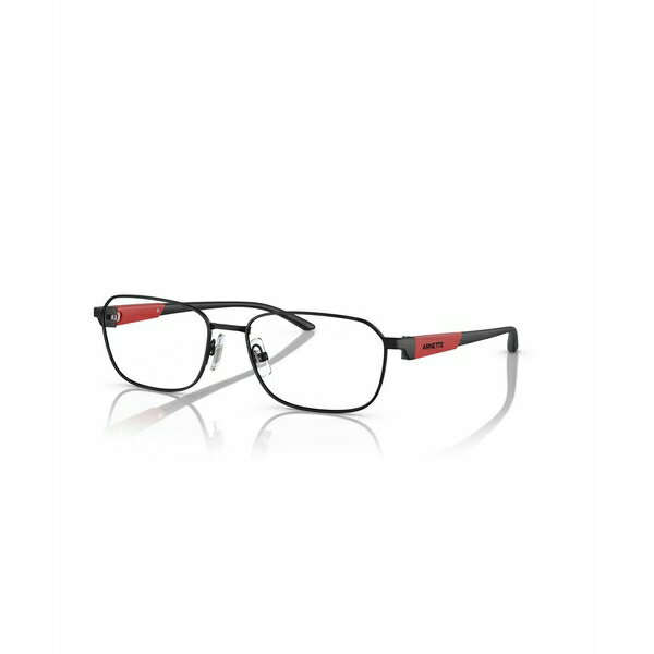 アーネット メンズ サングラス・アイウェア アクセサリー Men's Square Kijimi Eyeglasses, AN6137 Matte Black